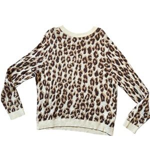 a new day Animal Print Crew Neck Sweater size Large